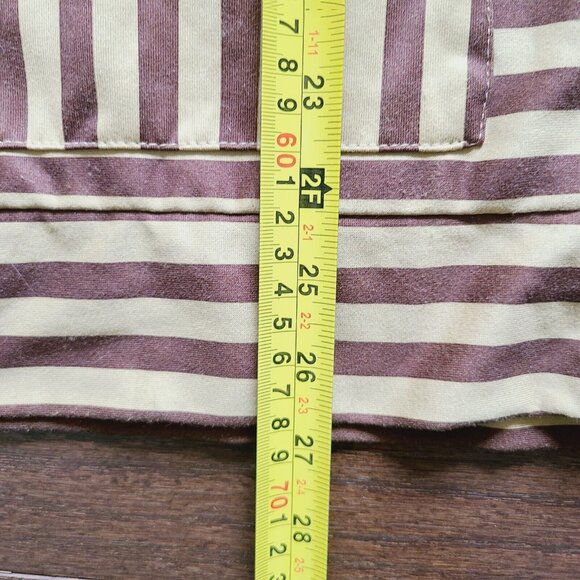 RIDE SNOWBOARDS Zip-Up Jacket with Thumb Holes, BROWN Striped, Pockets. - Picture 11 of 16